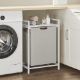 Εικόνα της Vasagle Καλάθι Απλύτων Μεταλλικό White BLH101W01