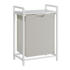 Εικόνα της Vasagle Καλάθι Απλύτων Μεταλλικό White BLH101W01