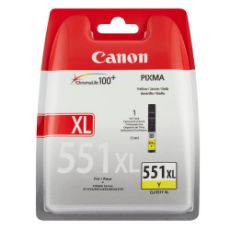 Εικόνα της Μελάνι Canon CLI-551Y XL Yellow 6446B004 (Plastic Box)