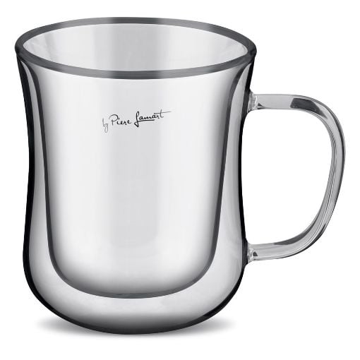 Εικόνα της Σετ Φλιτζάνια Lamart Vaso Coffee 220ml Clear 2τμχ LT9032