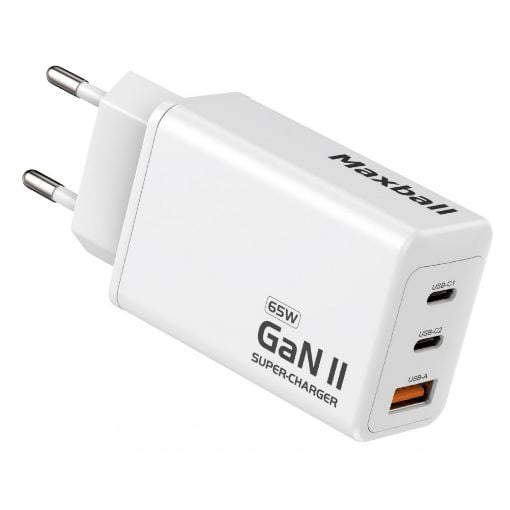 Εικόνα της Φορτιστής Maxball T826 GanII 65W White PD65W-CCA