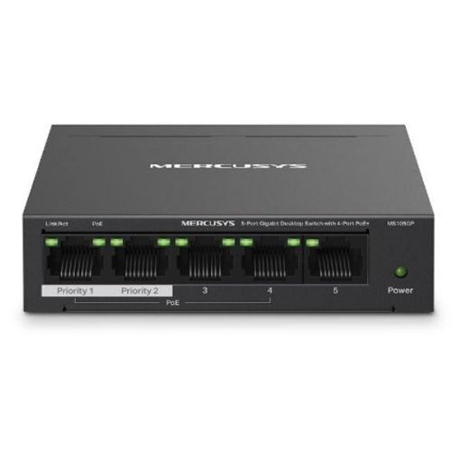 Εικόνα της Switch Mercusys MS105GP 5-Port Gigabit 4-Port PoE+