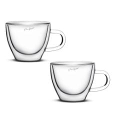 Εικόνα της Σετ Φλιτζάνια Cappuccino Lamart Vaso 190ml Clear 2τμχ LT9026