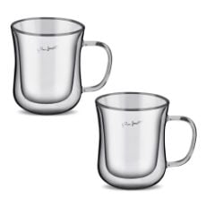 Εικόνα της Σετ Φλιτζάνια Lamart Vaso Coffee 220ml Clear 2τμχ LT9032