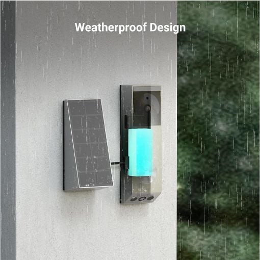 Εικόνα της Battery Video Doorbell Ezviz EP3x Pro Dual-Lens 2K/FHD with Solar Panel
