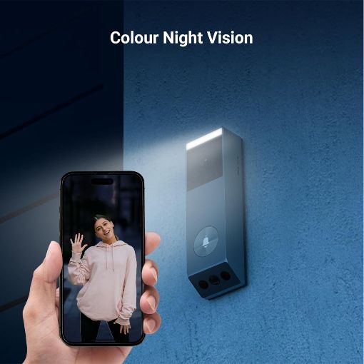 Εικόνα της Battery Video Doorbell Ezviz EP3x Pro Dual-Lens 2K/FHD with Solar Panel