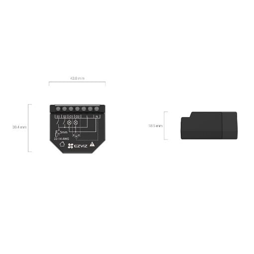 Εικόνα της Smart Home WiFi Relay Ezviz 2 Channel T36