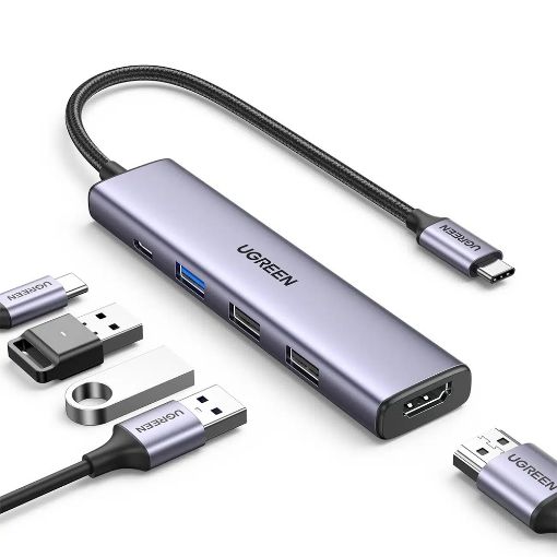 Εικόνα της Docking Station Ugreen CM478 Type-C Grey 15495