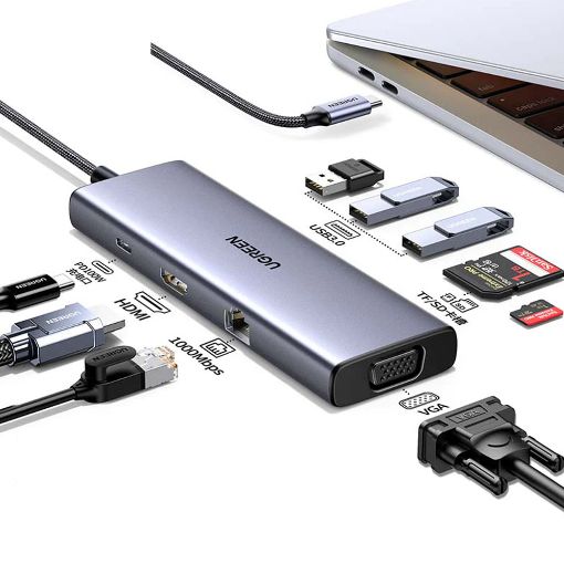 Εικόνα της Docking Station Ugreen CM498 Type-C Grey 15600