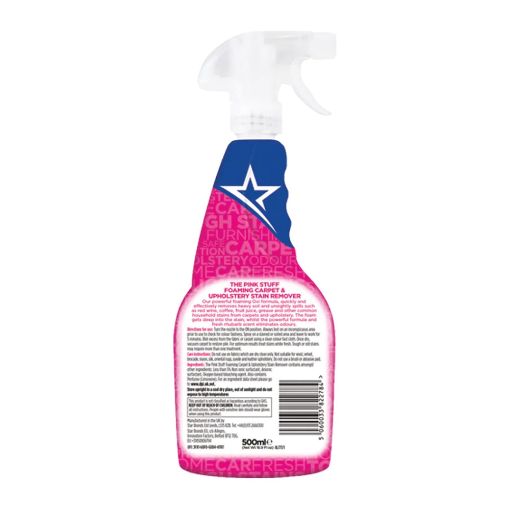 Εικόνα της Καθαριστικό Spray Χαλιών The Pink Stuff The Miracle Foaming Carpet & Upholstery Stain Remover 500ml