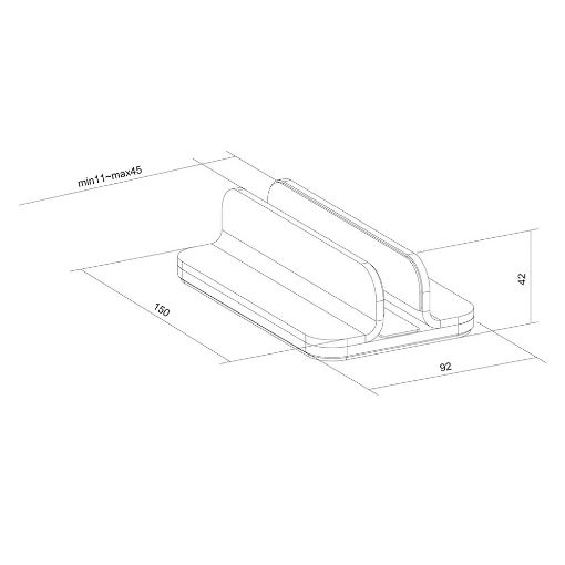 Εικόνα της Neomounts Vertical Laptop Holder 11-17" Black NSLS300BLACK