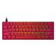 Εικόνα της Πληκτρολόγιο HK Gaming GK61 RGB Gateron Black Switch (US) Red