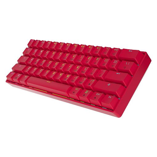 Εικόνα της Πληκτρολόγιο HK Gaming GK61 RGB Gateron Black Switch (US) Red