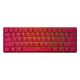 Εικόνα της Πληκτρολόγιο HK Gaming GK61 RGB Gateron Black Switch (US) Red