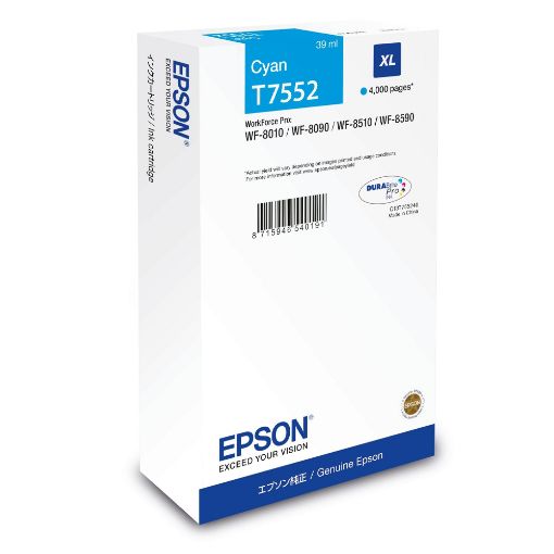 Εικόνα της Μελάνι Epson Cyan XL C13T75524N