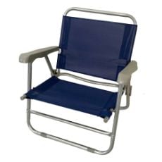 Εικόνα της Καρέκλα Παραλίας Μεταλλική Velco Ενισχυμένη με Μπράτσα 2x1 Μπλε 142-6072-1