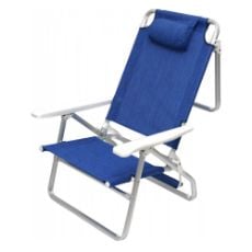 Εικόνα της Καρέκλα Παραλίας Αλουμινίου Velco με Μπράτσα 2x1 Μπλε 141-0590-1