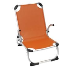 Εικόνα της Καρέκλα Παραλίας Αλουμινίου Velco Ενισχυμένη με Μπράτσα 2x1 Πορτοκαλί 141-9632-2