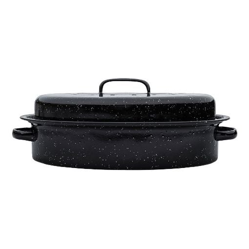 Εικόνα της Γάστρα Estia Enamel Οβάλ 40x27x15cm 4.8lt Με Σχάρα 01-9045