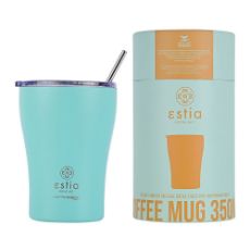 Εικόνα της Ποτήρι Θερμός Estia Coffee Mug Save The Aegean Bermuda Green 350ml 01-12106