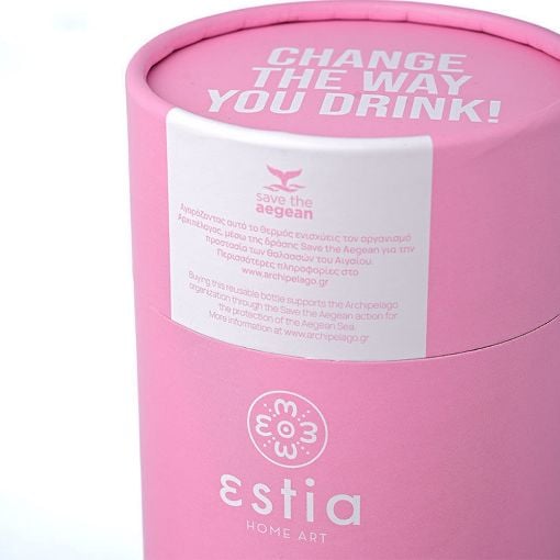 Εικόνα της Ποτήρι Θερμός Estia Coffee Mug Save The Aegean Blossom Rose 350ml 01-12472