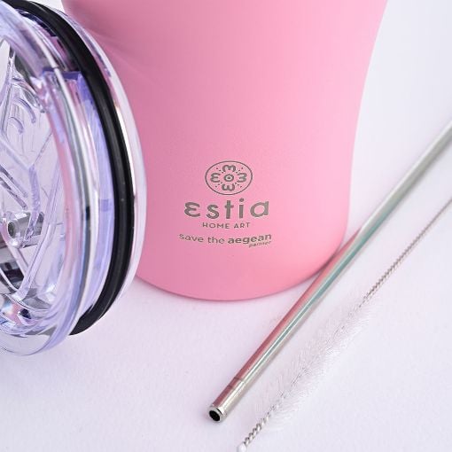 Εικόνα της Ποτήρι Θερμός Estia Coffee Mug Save The Aegean Blossom Rose 350ml 01-12472