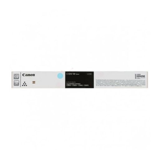 Εικόνα της Toner Canon C-EXV58L Cyan 3767C002