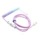 Εικόνα της Καλώδιο Ducky Premicord Type C to USB-A 1.8m Azure DACOC2-AZU1