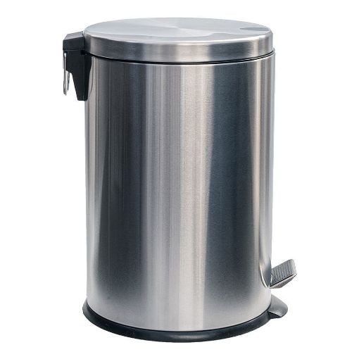 Εικόνα της Κάδος Απορριμμάτων Estia Classic Soft-Close 20Lt Matte Inox 01-0073