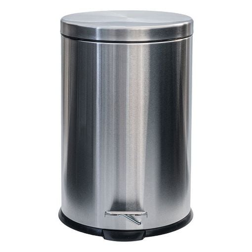 Εικόνα της Κάδος Απορριμμάτων Estia Classic Soft-Close 20Lt Matte Inox 01-0073
