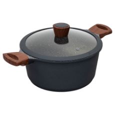 Εικόνα της Κατσαρόλα Estia Stone Αντικολλητική 24cm Αλουμινίου 4.5Lt 01-1148