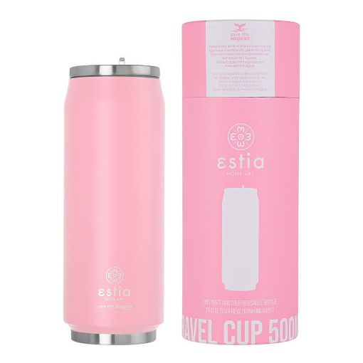 Εικόνα της Ποτήρι Θερμός Estia Travel Cup Save The Aegean 500ml Blossom Rose 01-10317
