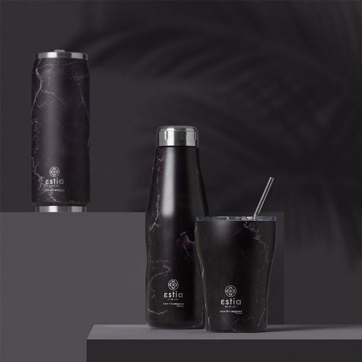 Εικόνα της Μπουκάλι Θερμός Estia Travel Flask Save The Aegean 500ml Pentelica Black 01-16609
