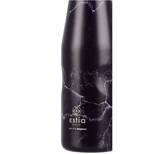 Εικόνα της Μπουκάλι Θερμός Estia Travel Flask Save The Aegean 500ml Pentelica Black 01-16609