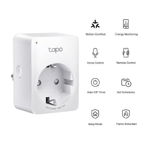 Εικόνα της Smart Plug Tp-Link Tapo P110M with Energy Monitor White