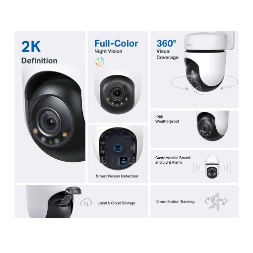 Εικόνα της Outdoor Wireless IP Camera TP-Link Tapo C510W Starlight Pan/Tilt 2K