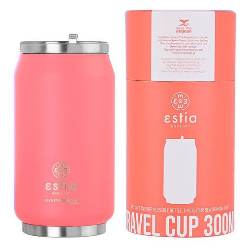 Εικόνα της Ποτήρι Θερμός Estia Travel Cup Save The Aegean 300ml Fusion Coral 01-16692