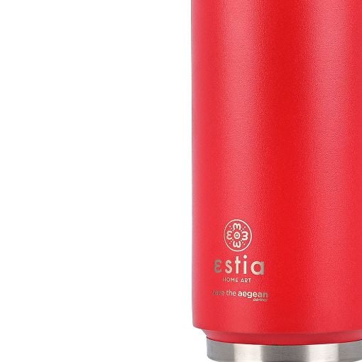 Εικόνα της Ποτήρι Θερμός Estia Travel Cup Save The Aegean 500ml Scarlet Red 01-9854