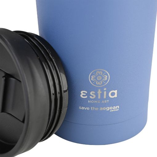 Εικόνα της Ποτήρι Θερμός Estia Travel Mug Save The Aegean 350ml Denim Blue 01-20378
