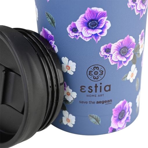 Εικόνα της Ποτήρι Θερμός Estia Travel Mug Save The Aegean 350ml Garden Blue 01-20439