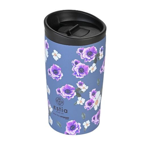 Εικόνα της Ποτήρι Θερμός Estia Travel Mug Save The Aegean 350ml Garden Blue 01-20439