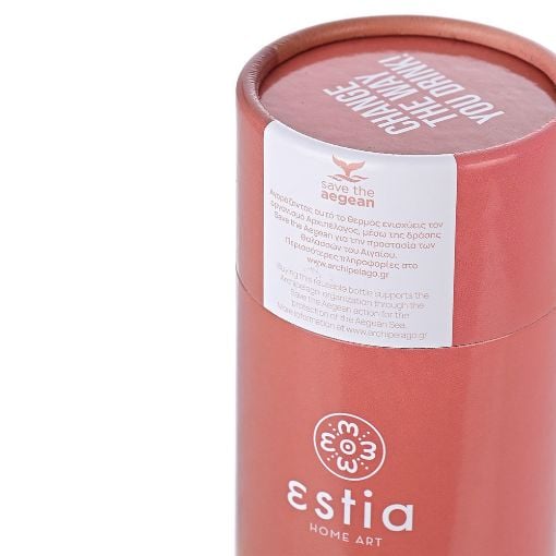 Εικόνα της Μπουκάλι Θερμός Estia Travel Flask Save The Aegean 500ml Rose Gold 01-7836