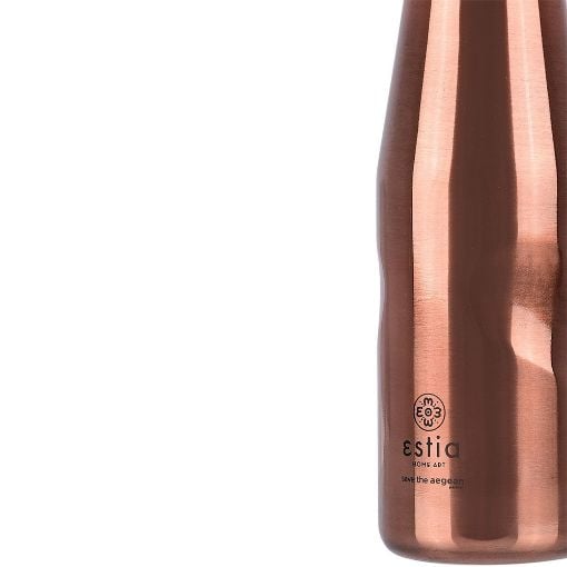 Εικόνα της Μπουκάλι Θερμός Estia Travel Flask Save The Aegean 500ml Rose Gold 01-7836