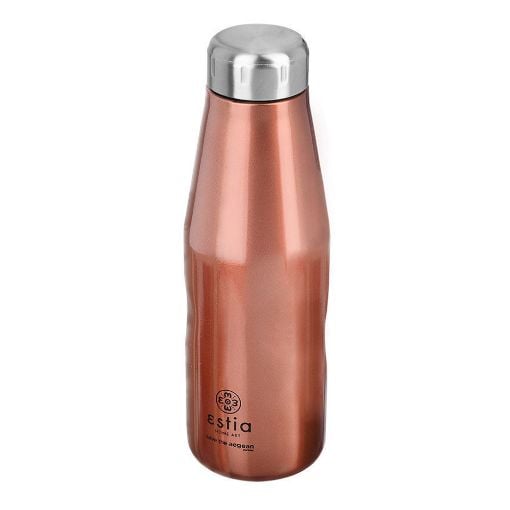 Εικόνα της Μπουκάλι Θερμός Estia Travel Flask Save The Aegean 500ml Rose Gold 01-7836