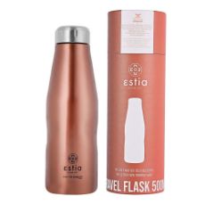 Εικόνα της Μπουκάλι Θερμός Estia Travel Flask Save The Aegean 500ml Rose Gold 01-7836