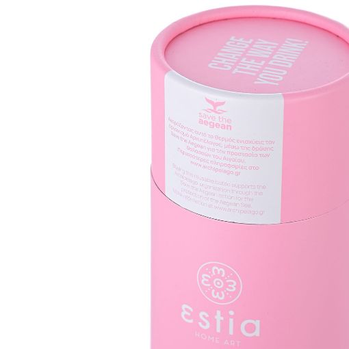 Εικόνα της Μπουκάλι Θερμός Estia Travel Flask Save The Aegean 500ml Blossom Rose 01-7812