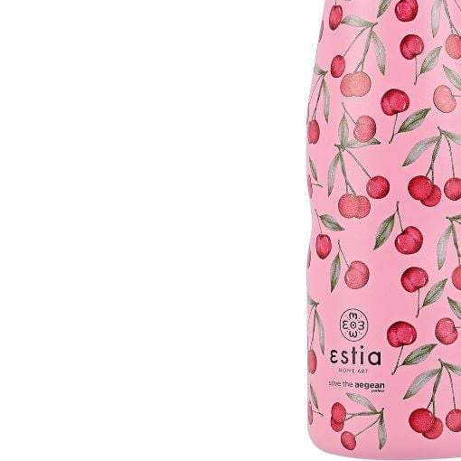 Εικόνα της Μπουκάλι Θερμός Estia Travel Flask Save The Aegean 500 ml Cherry Rose 01-16647