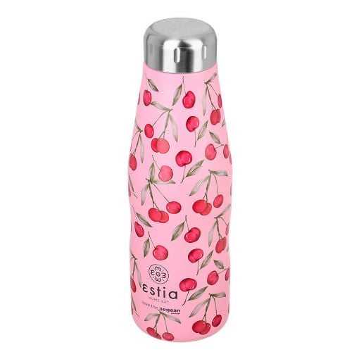 Εικόνα της Μπουκάλι Θερμός Estia Travel Flask Save The Aegean 500 ml Cherry Rose 01-16647