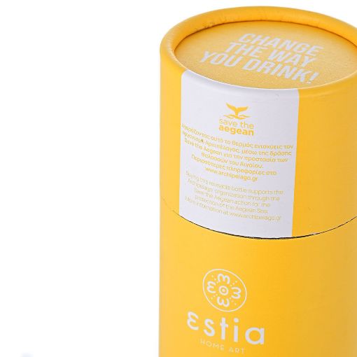 Εικόνα της Μπουκάλι Θερμός Estia Travel Flask Save The Aegean 500ml Pineapple Yellow 01-9007