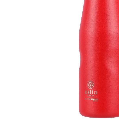 Εικόνα της Μπουκάλι Θερμός Estia Travel Flask Save The Aegean 500ml Scarlet Red 01-8543